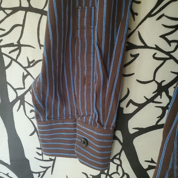 MICHAEL Kors Striped Button Up Shirt Long Sleeve - Picture 5 of 7